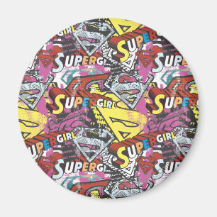 Supergirl Comic Capers Pattern 4 Magnet