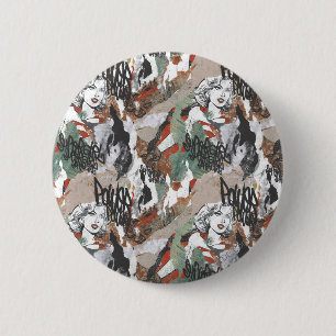 Supergirl Comic Capers Pattern 6 Cm Round Badge