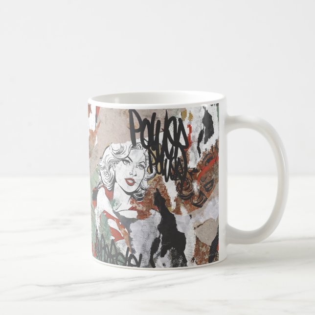 Supergirl Comic Capers Pattern 6 Coffee Mug (Right)