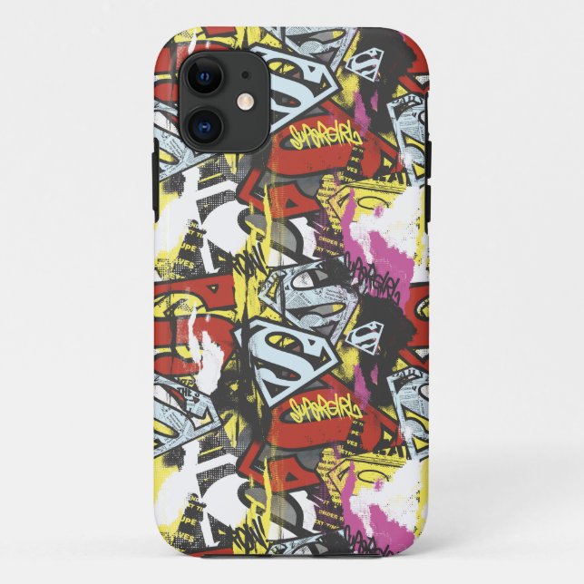 Supergirl Comic Capers Pattern 7 Case-Mate iPhone Case (Back)