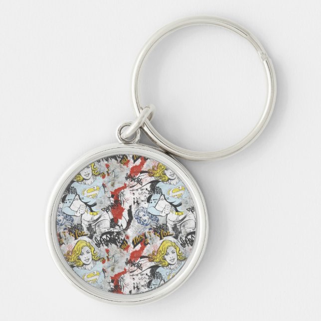 Supergirl Comic Capers Pattern 9 Key Ring (Front)