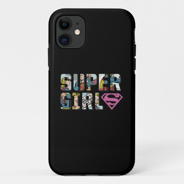 Supergirl Comic Logo Case-Mate iPhone Case (Back)