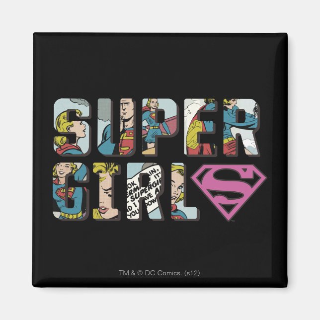 Supergirl Comic Logo Magnet (Front)