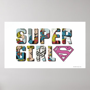 Supergirl Comic Logo Poster