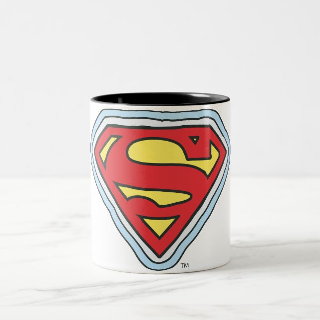 Supergirl Comic Logo Two-Tone Coffee Mug (Center)