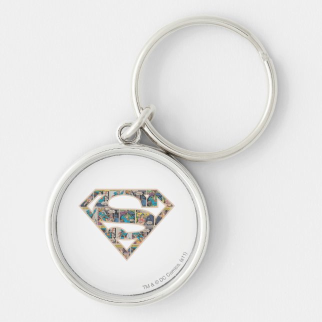Supergirl Comic Strip Logo Key Ring (Front)