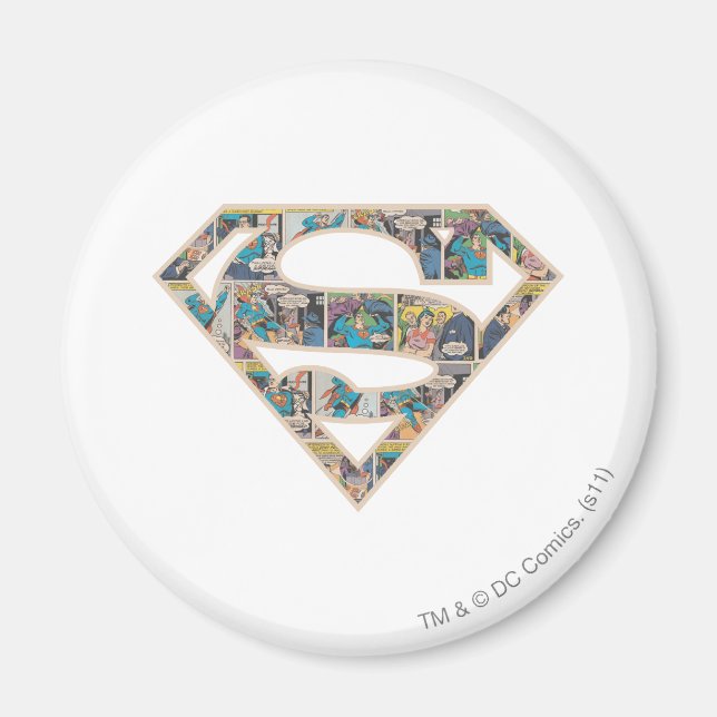 Supergirl Comic Strip Logo Magnet (Front)