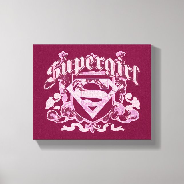 Supergirl Crest Design Canvas Print (Front)