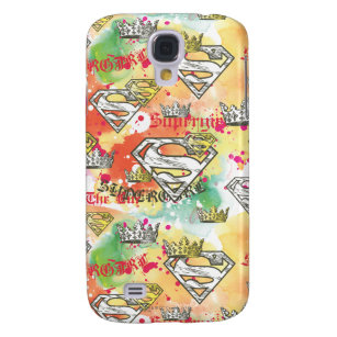 Supergirl Crown Pattern Galaxy S4 Case