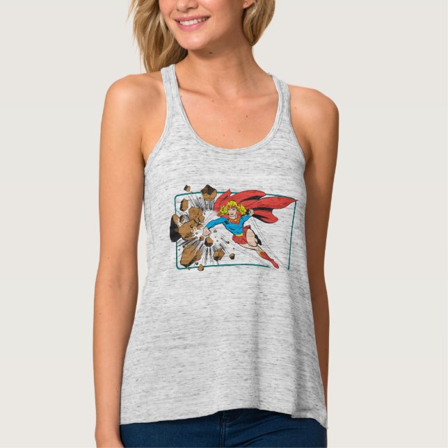 Supergirl Destroys Boulder Singlet (Front)