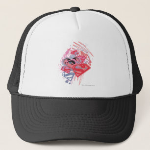 Supergirl Diamonds and Lips Trucker Hat