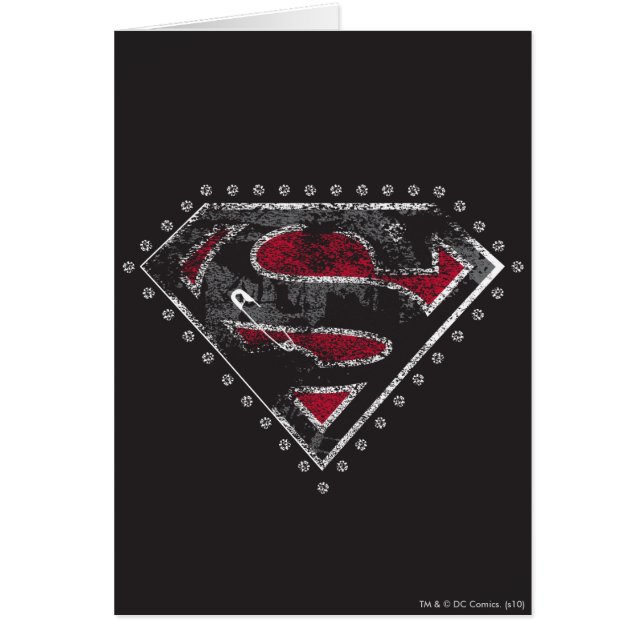 Supergirl Distressed Logo Black and Red (Front)