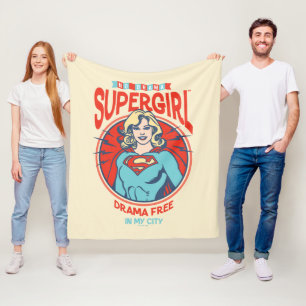 Supergirl Drama Free In My City Fleece Blanket