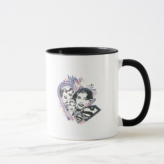Supergirl Face Collage Mug (Right)