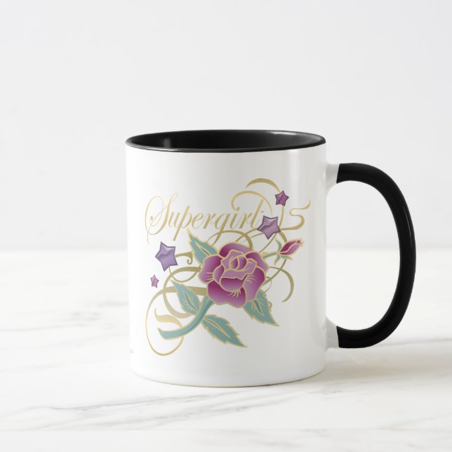 Supergirl Fancy Roses Mug (Right)