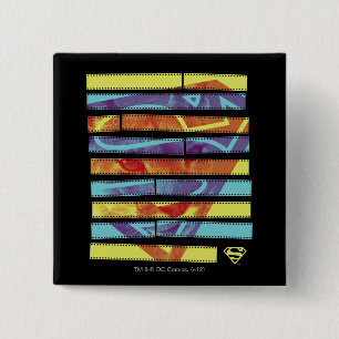 Supergirl Filmstrip 15 Cm Square Badge