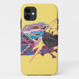 Supergirl Flag and Crossbones Case-Mate iPhone Case