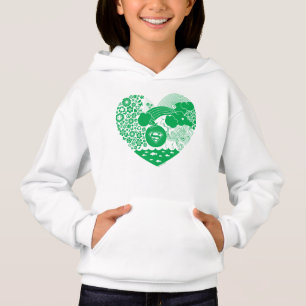 Supergirl Floral Peace Heart Graphic