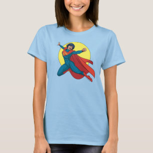 Supergirl Flying in Blue Suit T-Shirt