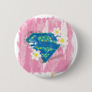Supergirl for Peace Pink 6 Cm Round Badge