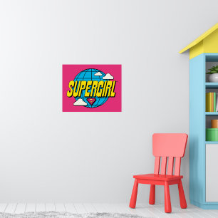 Supergirl Global Pop Graphic Poster