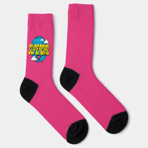 Supergirl Global Pop Graphic Socks