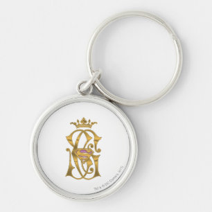 Supergirl Gold Crown Key Ring