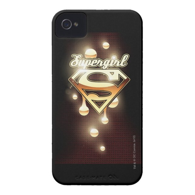 Supergirl Gold Drips Case-Mate iPhone Case (Back)