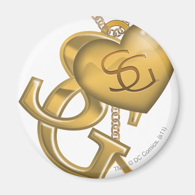 Supergirl Gold Locket Magnet (Front)