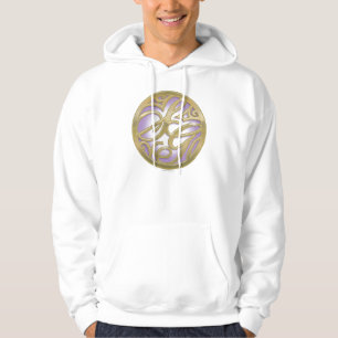 Supergirl Gold & Purple Circle Logo Hoodie