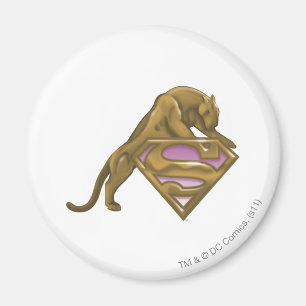 Supergirl Golden Cat Magnet