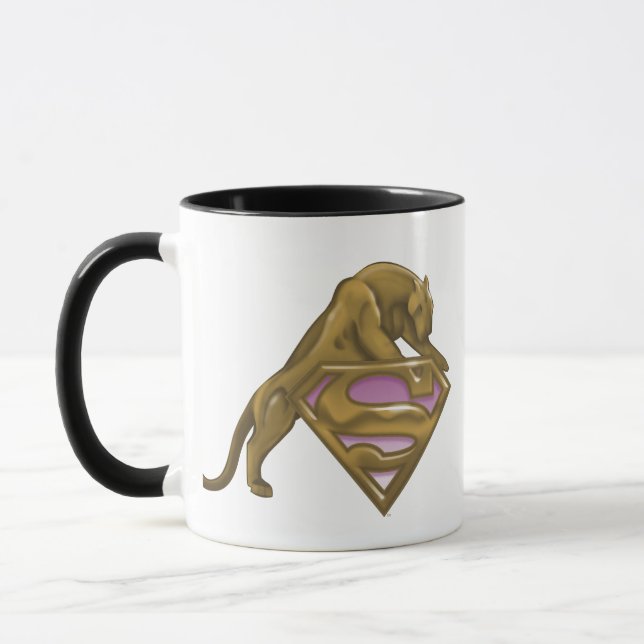 Supergirl Golden Cat Mug (Left)