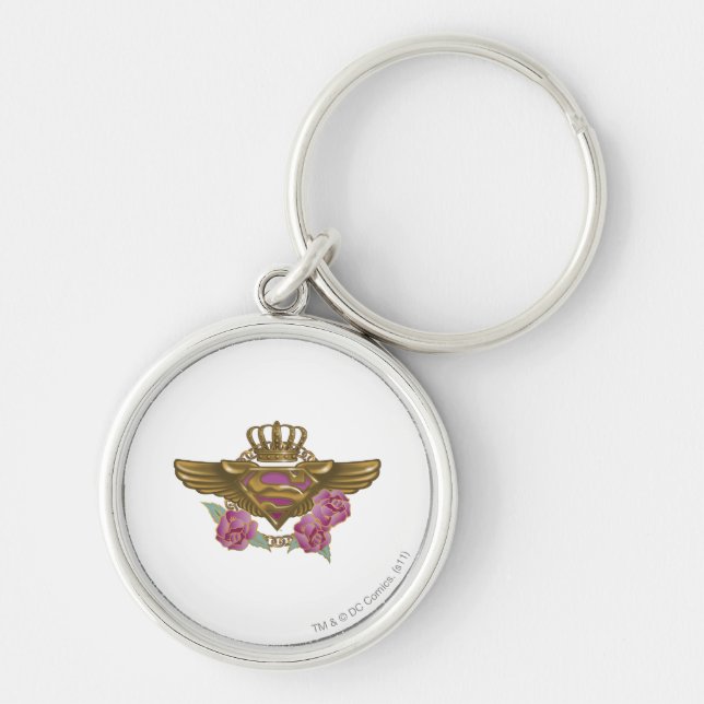 Supergirl Golden Wings Key Ring (Front)
