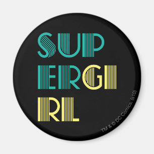 Supergirl Green and Yellow Magnet