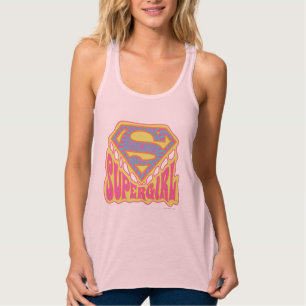 Supergirl Groovy Logo 2 Singlet