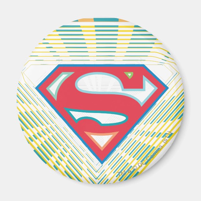 Supergirl Groovy Logo Magnet (Front)
