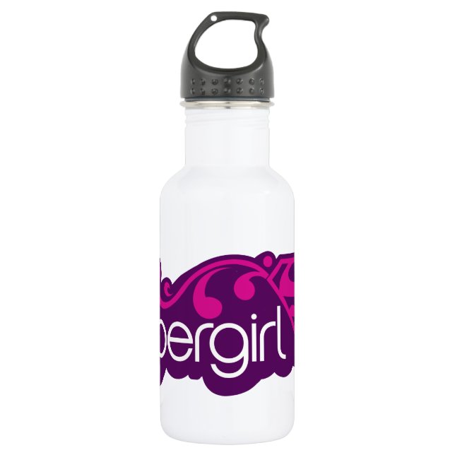Supergirl Groovy Name and S-Shield 532 Ml Water Bottle (Front)