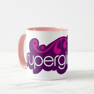 Supergirl Groovy Name and S-Shield Mug