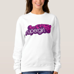 Supergirl Groovy Name and S-Shield Sweatshirt