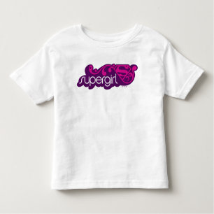 Supergirl Groovy Name and S-Shield Toddler T-Shirt