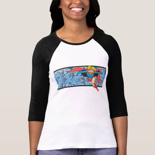 Supergirl Head Shots T-Shirt (Front)