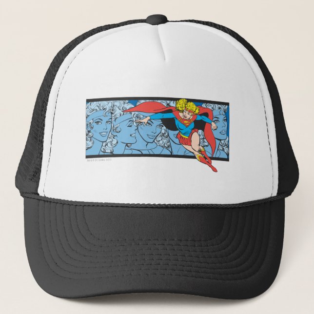 Supergirl Head Shots Trucker Hat (Front)
