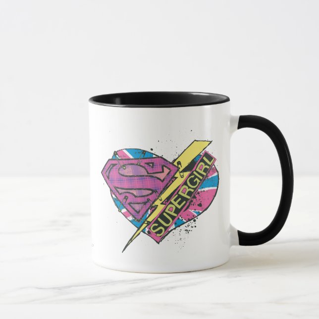 Supergirl Heart and Bolt Mug (Right)
