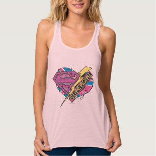 Supergirl Heart and Bolt Singlet