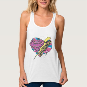 Supergirl Heart and Bolt Singlet
