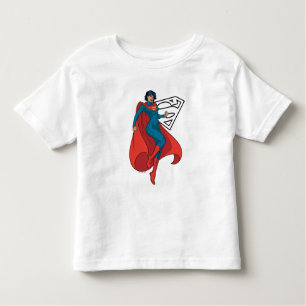 Supergirl Hovering in Blue Suit Toddler T-Shirt