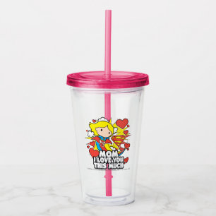 Supergirl   I Love You This Much Acrylic Tumbler