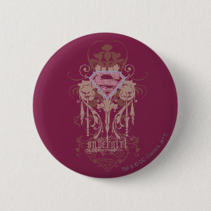 Supergirl Jewel Logo 6 Cm Round Badge