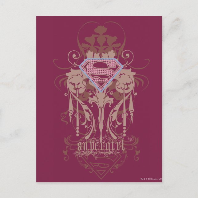 Supergirl Jewel Logo Postcard (Front)