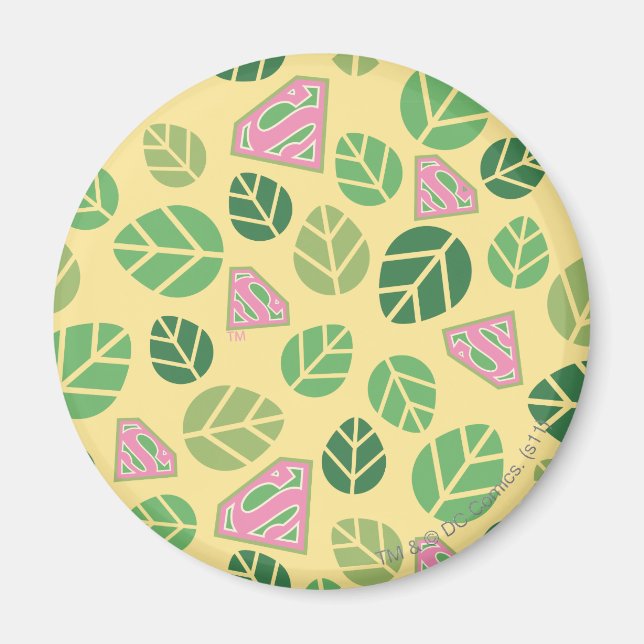 Supergirl Leaf Pattern Magnet (Front)